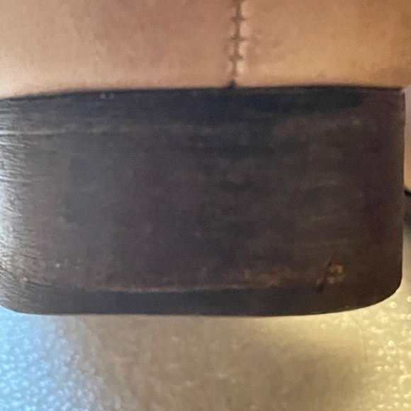 Vince Camuto Shada Distressed Leather Mid Calf Buckle Boots Size 9 boho moto - Picture 11 of 15